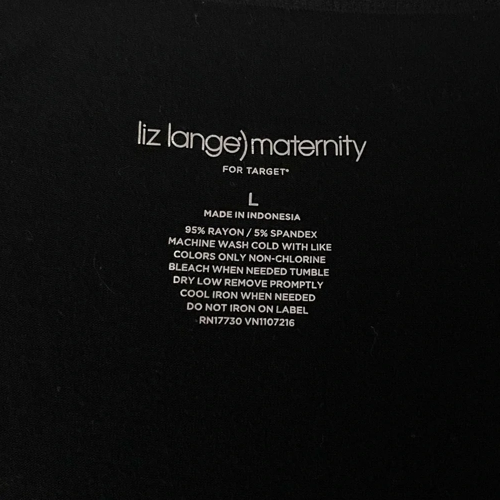 Liz Lange MATERNITY Black Braided Tank Top, Size L - Picture 6 of 6